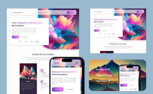 Krosson UI Kit: Figma and NextJS files